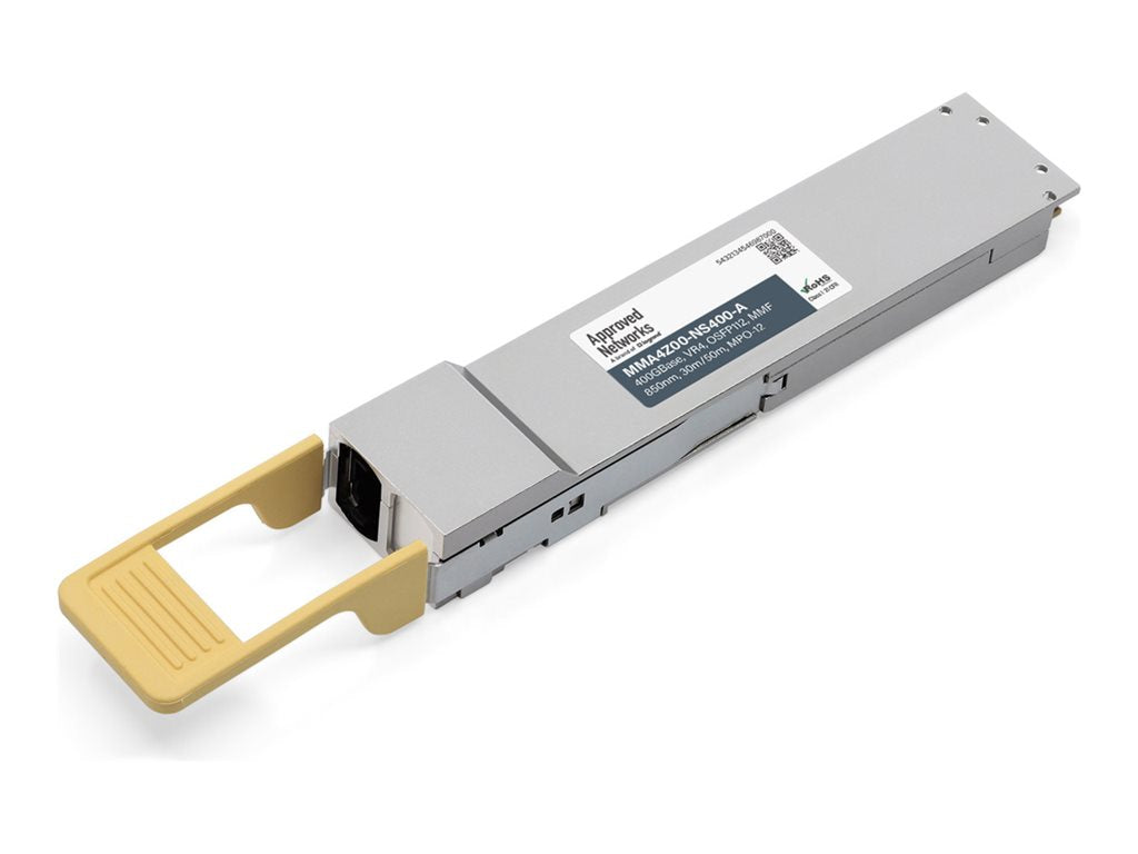Approved Networks - OSFP transceiver module (equivalent to: Nvidia MMA4Z00-NS400) - 400GbE - 400GBase-VR4 - MPO-12/APC multi-mode MMA4Z00-NS400-A