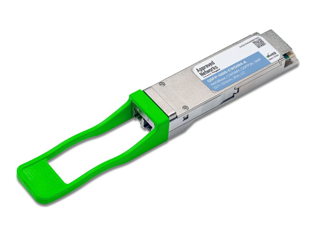 Approved Networks - QSFP28 transceiver module (equivalent to: Arista QSFP-100G-CWDM4) - 100GbE - 100GBase-CWDM4 - LC