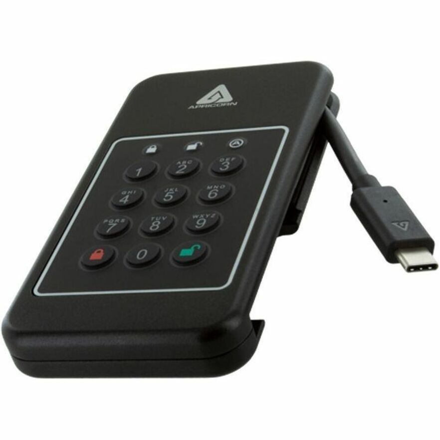 Apricorn Aegis 500 GB Portable Hard Drive - External - PCI Express NVMe - Desktop PC Devic