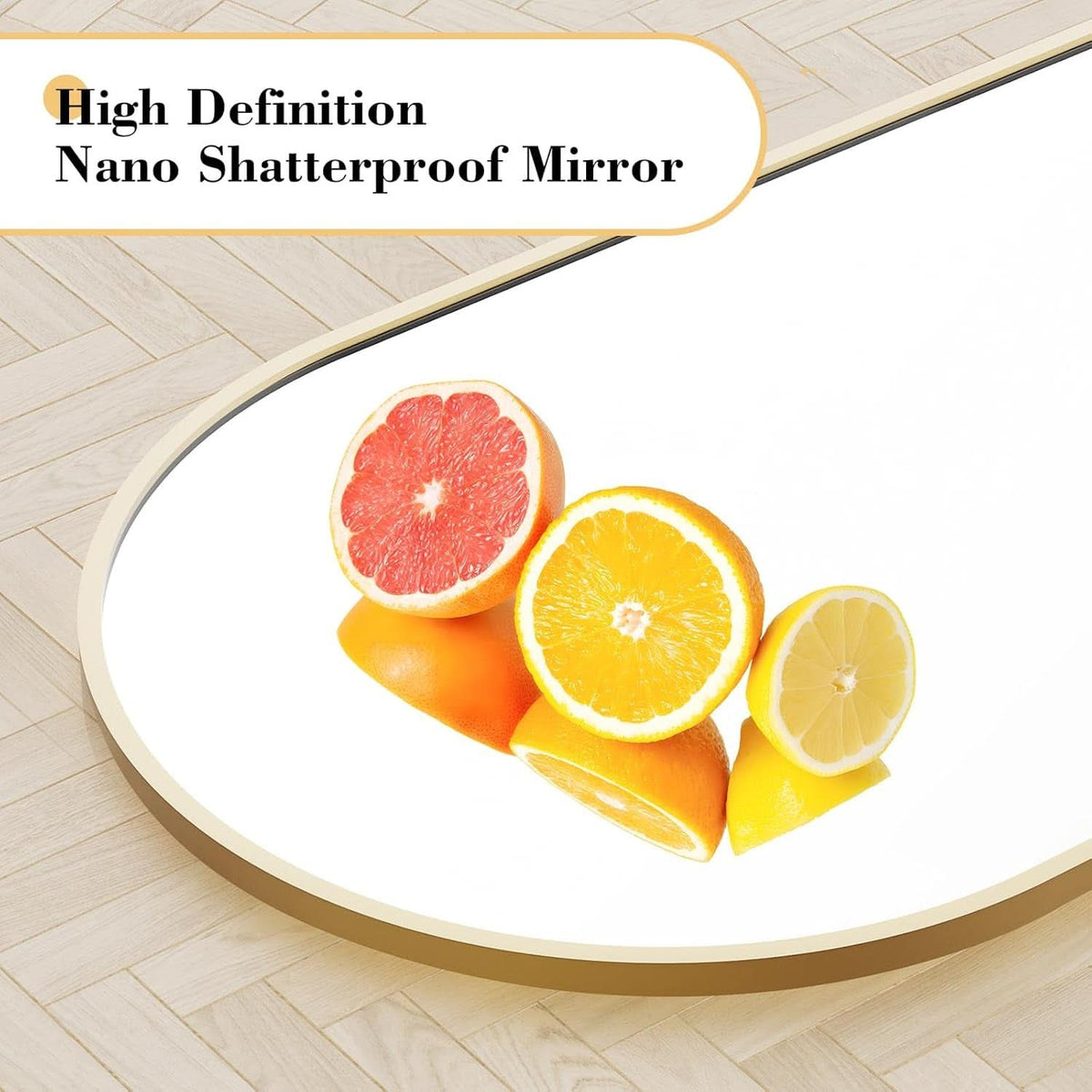 Arched Full Length Mirror 59 Inch By 16 Inch Gold Frame