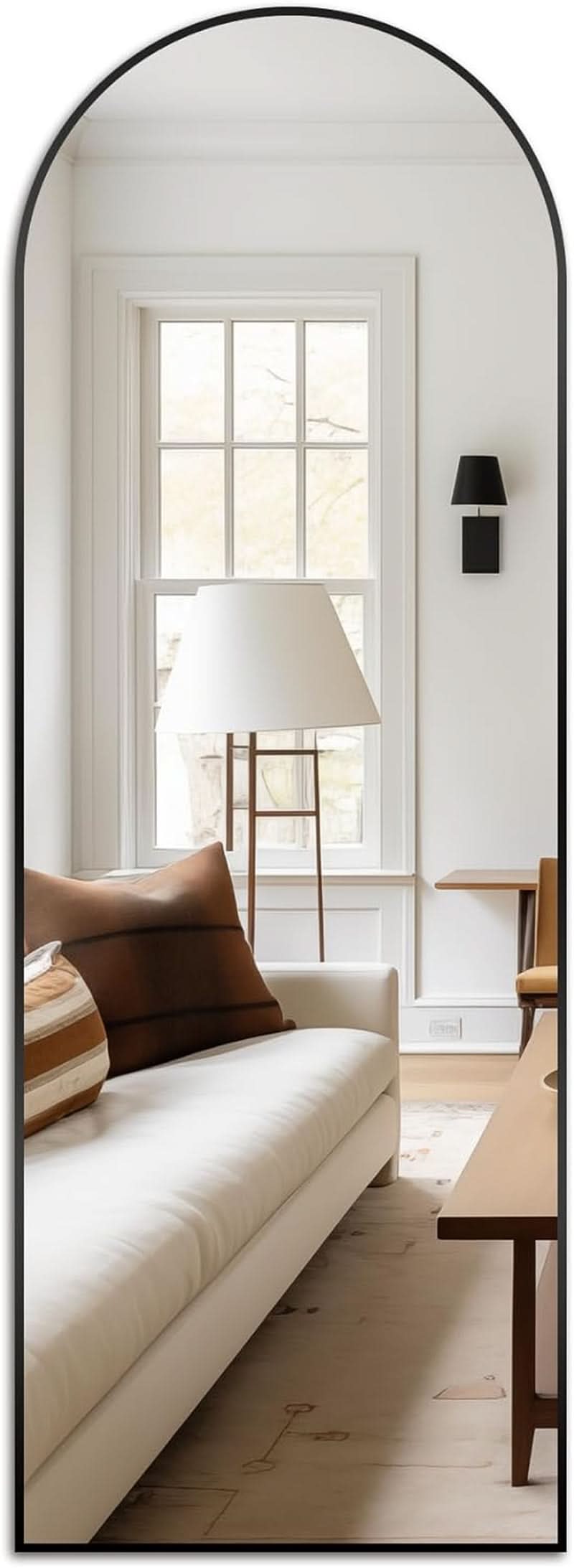 Arched Full Length Standing Mirror 56x20 Large Floor Mirror