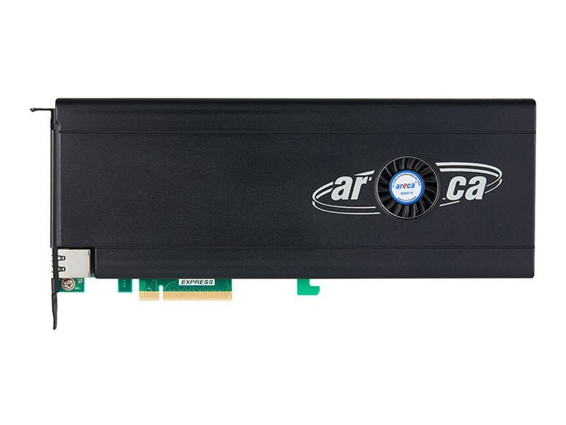 Areca ARC-1886-6N - Storage controller (RAID) - SATA 6Gb/s / SAS 12Gb/s / PCIe 4.0 (NVMe) - RAID RAID 0, 1, 10, 3, 5, 6, JBOD