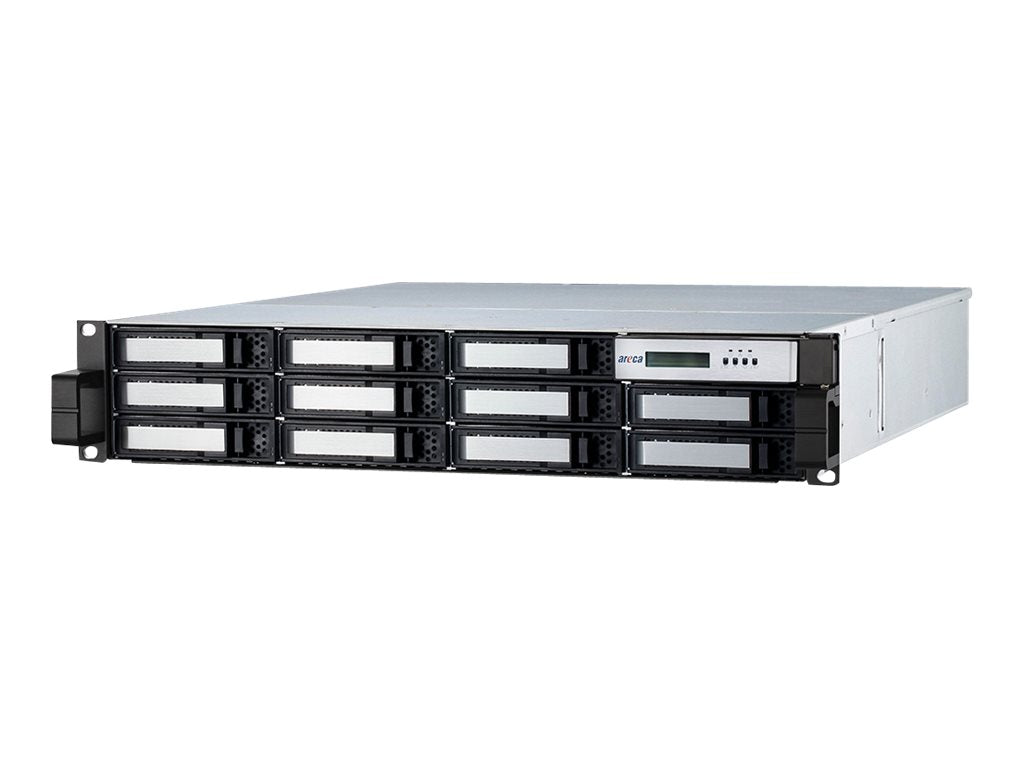 Areca ARC-8050T3-12R - Hard drive array - 12 bays (SATA-600 / SAS-3) - Thunderbolt 3 (external) - rack-mountable - 2U