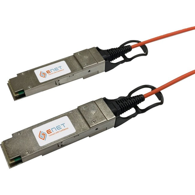 Arista Compatible AOC-Q-Q-40G-20M Functionally Identical 40G QSFP+ to QSFP+ Active Optical Cable (AOC) Assembly 20 Meter AOC-Q-Q40G20MENC