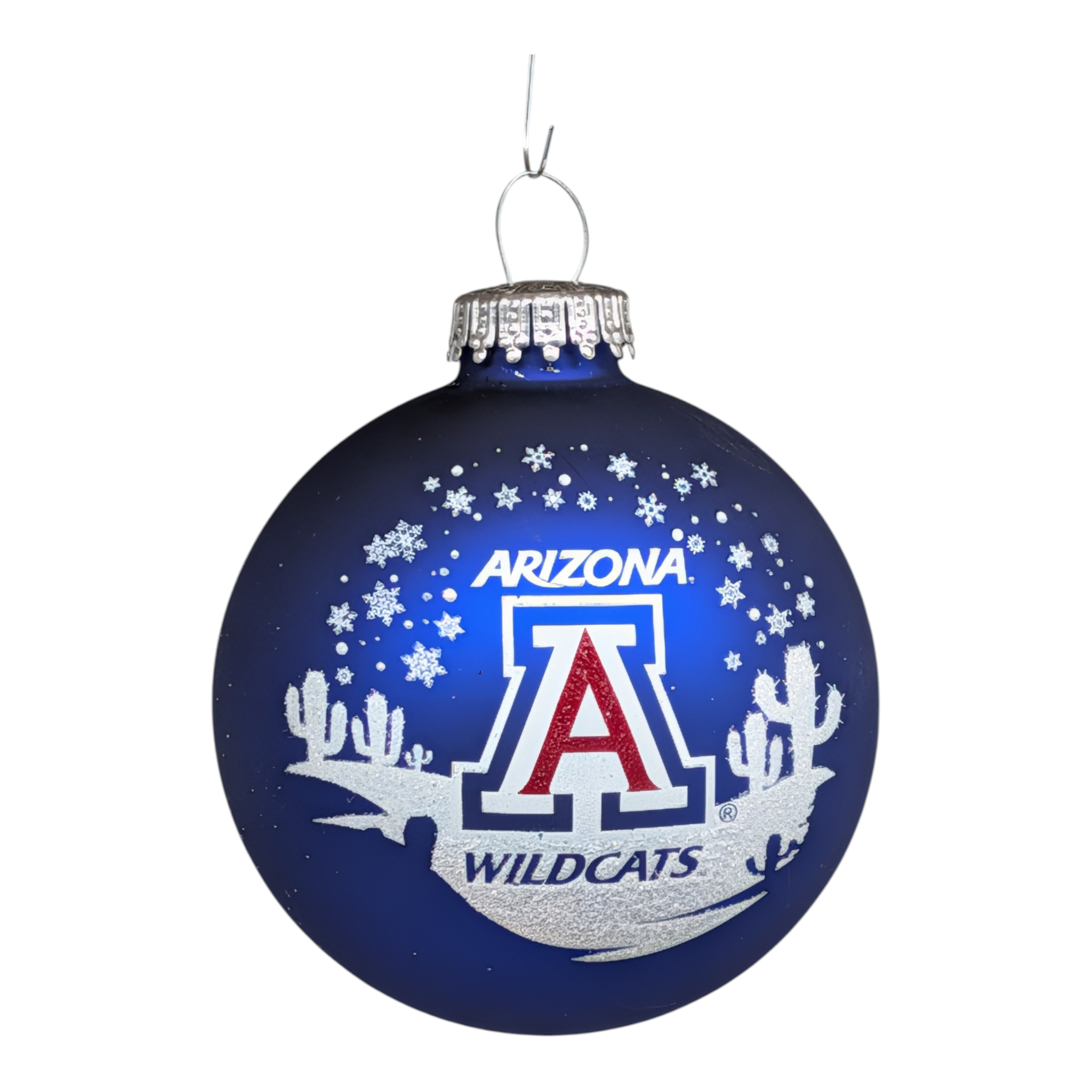 Arizona Wildcats - Deep Blue - Glass Ball Ornament