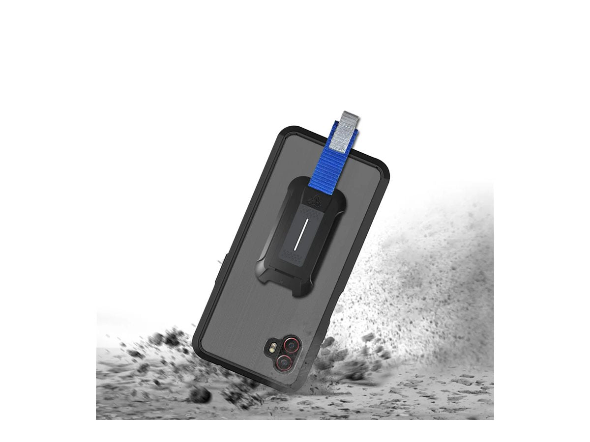 Armor-X - Back cover for cell phone - rugged - mountable, shockproof, with carabiner - thermoplastic polyurethane (TPU) - for BX3-SS22-XC6P