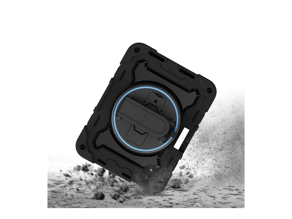 Armor-X - Back cover for tablet - rugged - 3 layers, shockproof, with hand strap and kick-stand - polycarbonate, silicone - for NBN-IPAD-M6