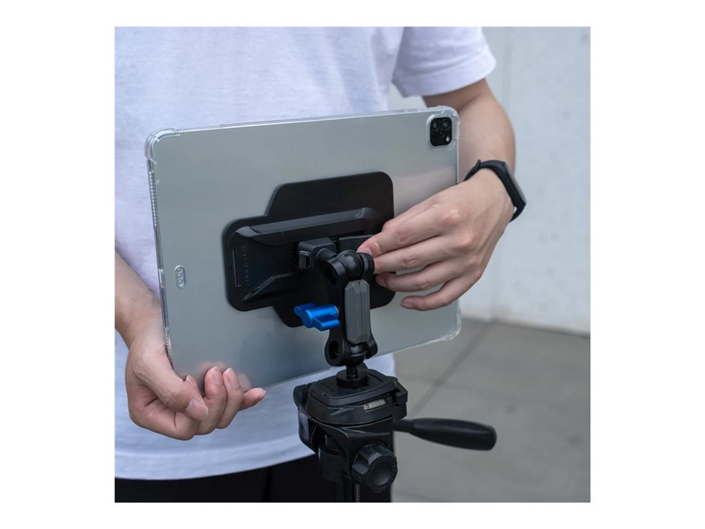 Armor-X - Back cover for tablet - with kickstand, hand strap, X-mount, 4 corner protection - thermoplastic polyurethane (TPU) ZXS-IPAD-PR10CL