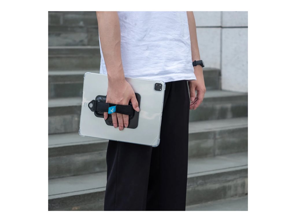 Armor-X - Back cover for tablet - with kickstand, hand strap, X-mount, 4 corner protection - thermoplastic polyurethane (TPU) ZXS-IPAD-PR10CL