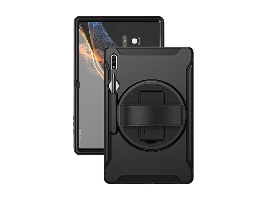 Armor-X - Protective case for tablet - rugged - with hand strap and kick-stand, rainproof military grade - thermoplastic polyurethane RIN-SS-X900