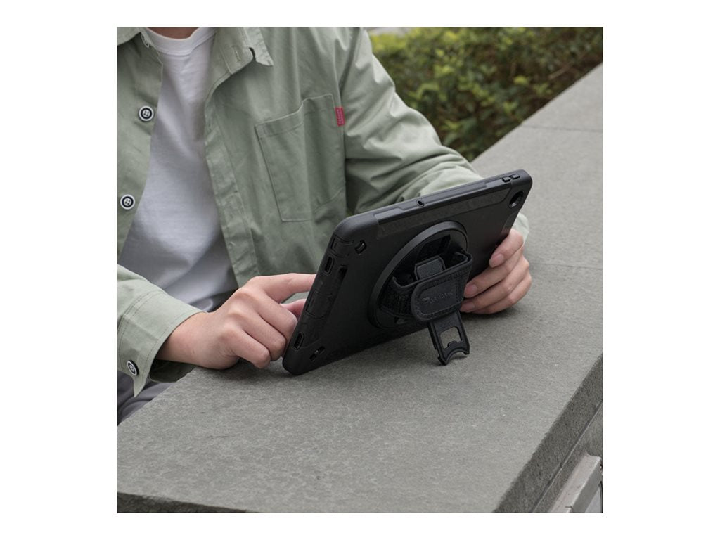 Armor-X RIN-SS-X610 - Back cover for tablet - rugged - with hand strap and kick-stand, rainproof military grade - premium thermoplastic