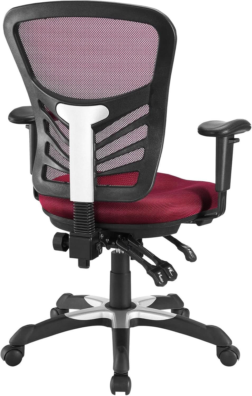 Articulate Ergonomic Red Mesh Office Chair with Adjustable Support