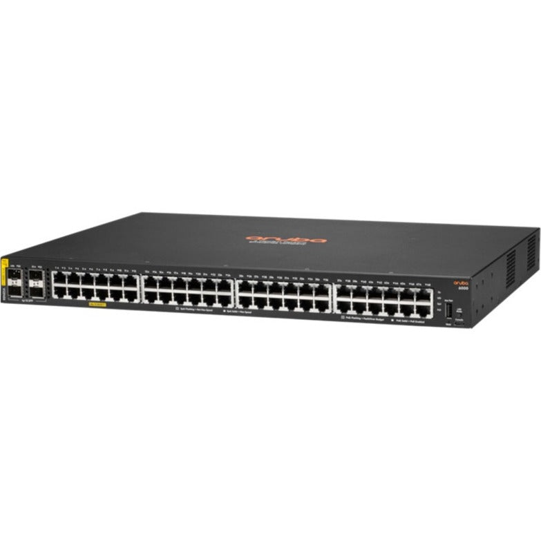 Aruba 6000 48G Class4 PoE 4SFP 370W Switch - 48 Ports - Manageable - Gigabit Ethernet - 10