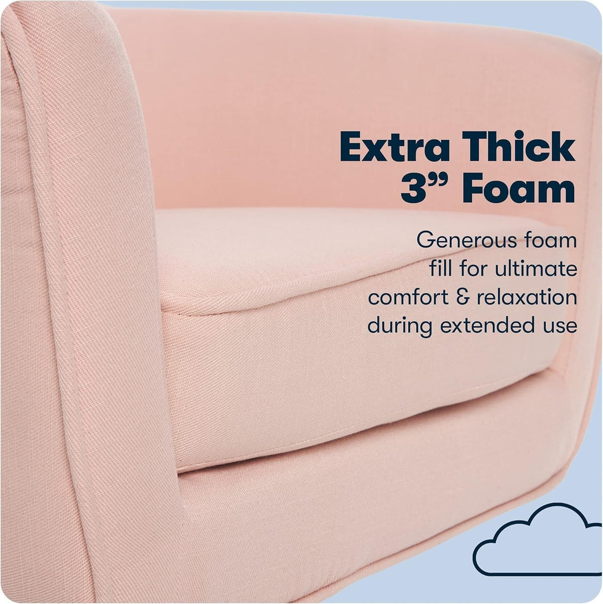 Ashland Blush Pink Office Desk Chair With Memory Foam Cushion