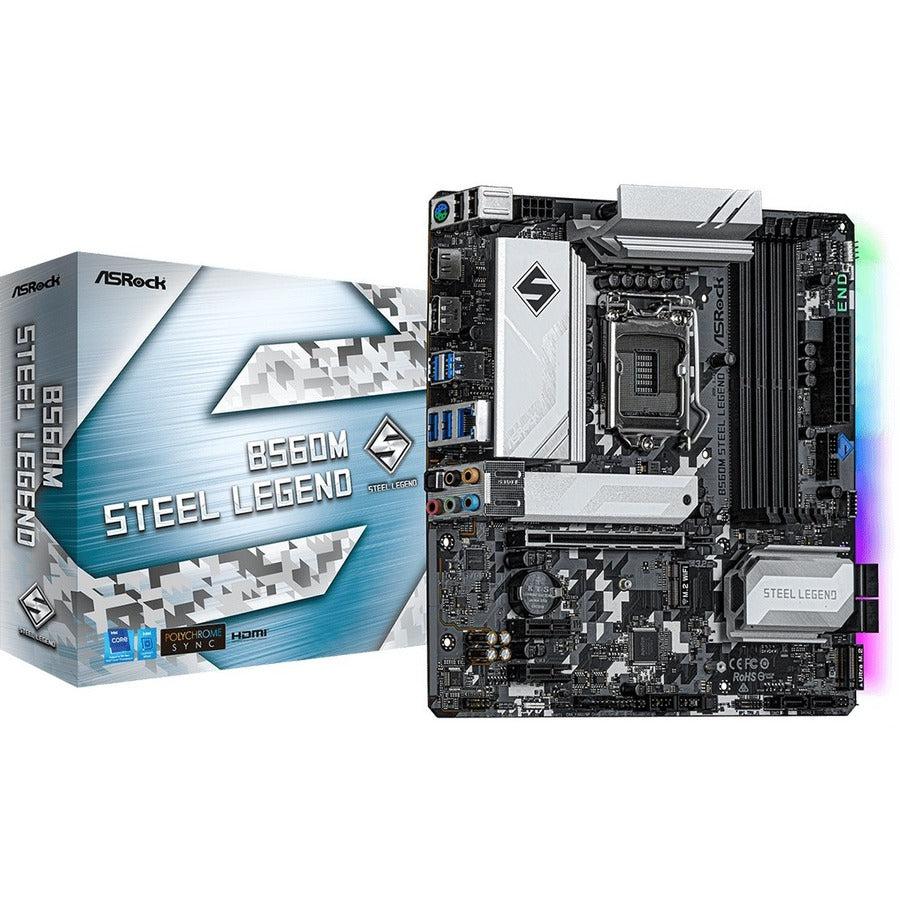 Asrock B560M Steel Legend - Motherboard - Micro Atx - Lga1200 Socket - B560 Chipset