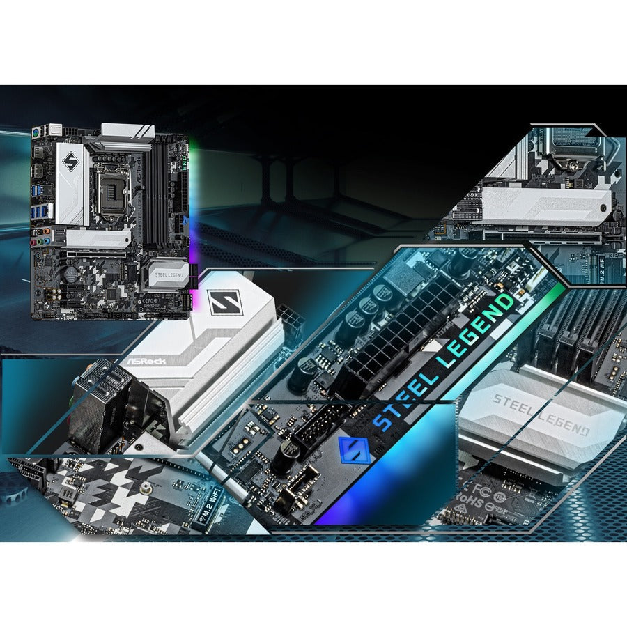 Asrock B560M Steel Legend - Motherboard - Micro Atx - Lga1200 Socket - B560 Chipset