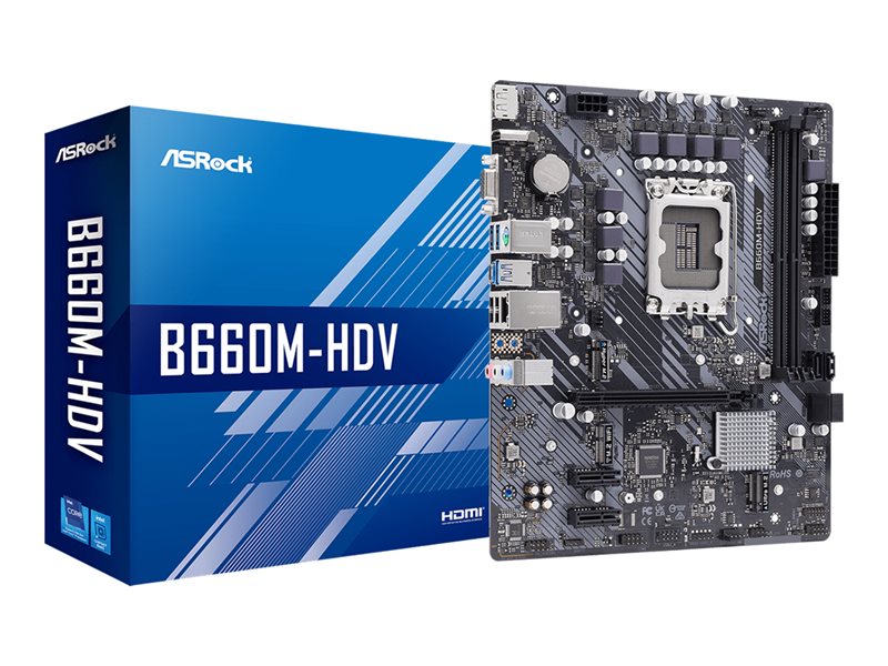 Asrock B660M-Hdv - Motherboard - Micro Atx - Lga1700 Socket - B660 Chipset