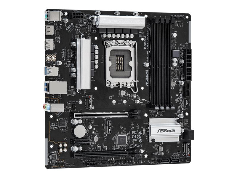 Asrock B660M Phantom Gaming 4 - Motherboard - Micro Atx - Lga1700 Socket - B660 Chipset - Usb 3.2 Gen 1