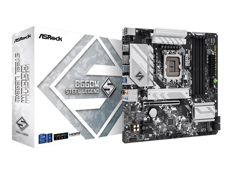 Asrock B660M Steel Legend - Motherboard - Micro Atx - Lga1700 Socket - B660 Chipset