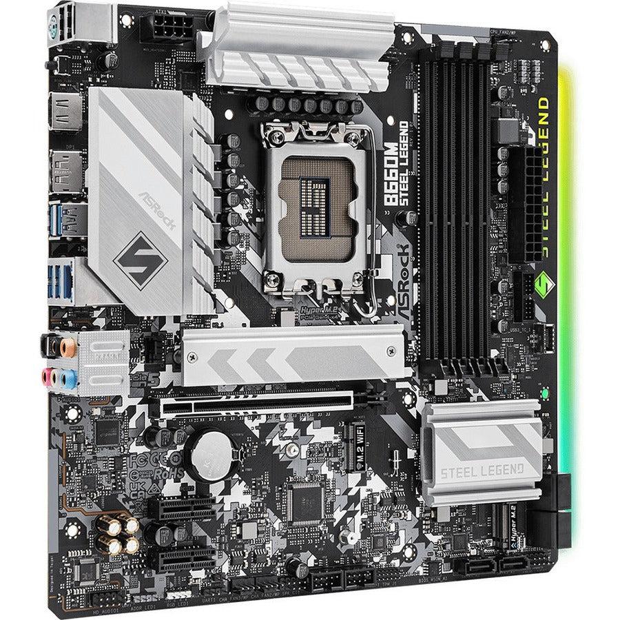 Asrock B660M Steel Legend - Motherboard - Micro Atx - Lga1700 Socket - B660 Chipset