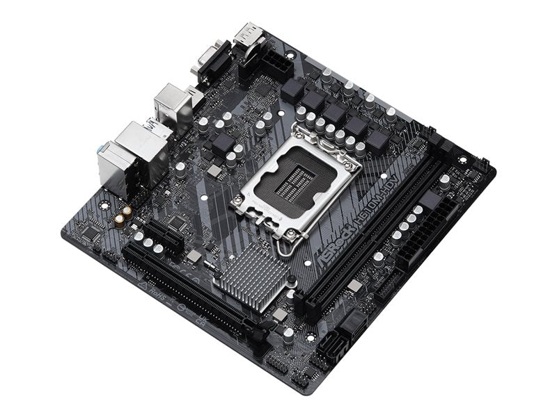 Asrock H610M-Hdv - Motherboard - Micro Atx - Lga1700 Socket - H610 Chipset - Usb 3.2 Gen 1 - Gigabit Lan - Onboard Graphics (Cpu Required) - Hd Audio (8-Channel)