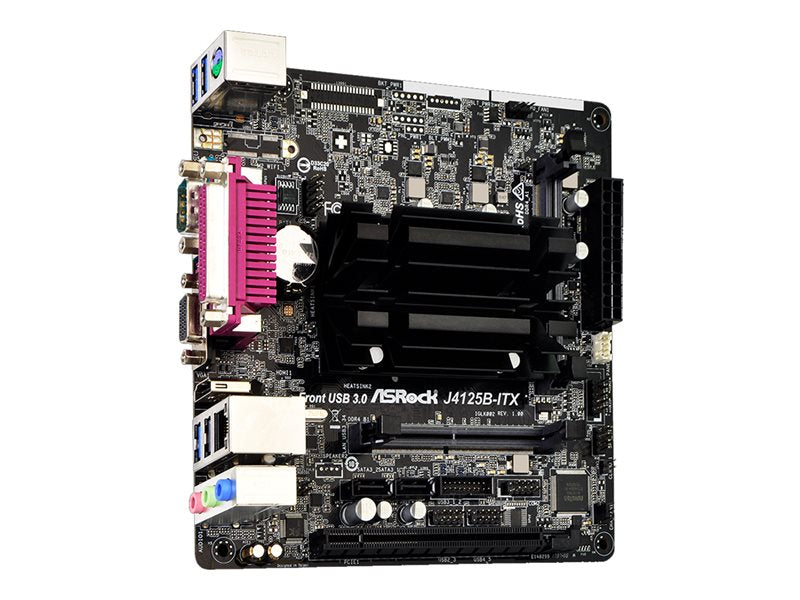 Asrock J4125B-Itx - Motherboard - Mini Itx - Intel Celeron J4125 - Usb 3.2 Gen 1 - Gigabit Lan - Onboard Graphics - Hd Audio (8-Channel)