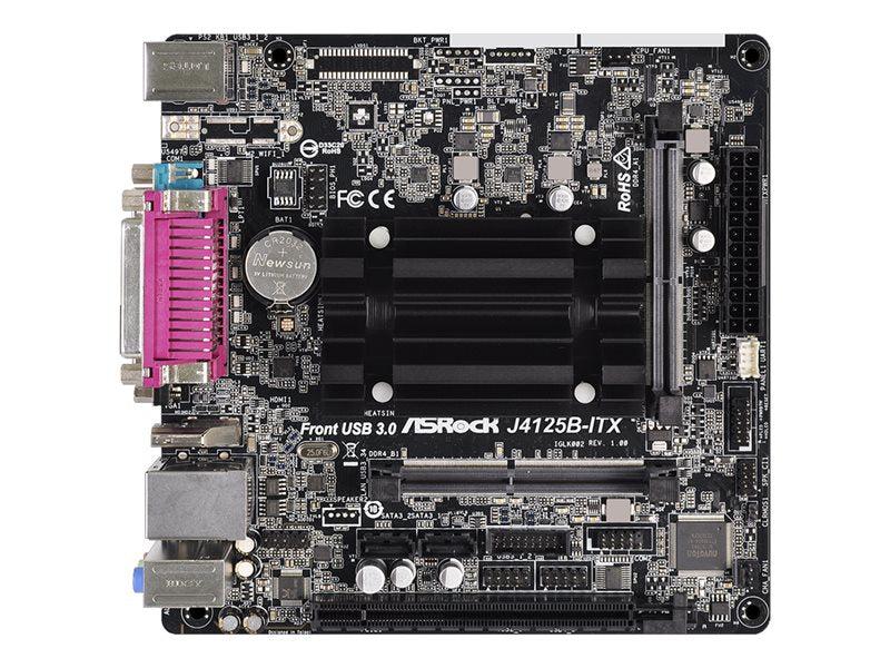 Asrock J4125B-Itx - Motherboard - Mini Itx - Intel Celeron J4125 - Usb 3.2 Gen 1 - Gigabit Lan - Onboard Graphics - Hd Audio (8-Channel)
