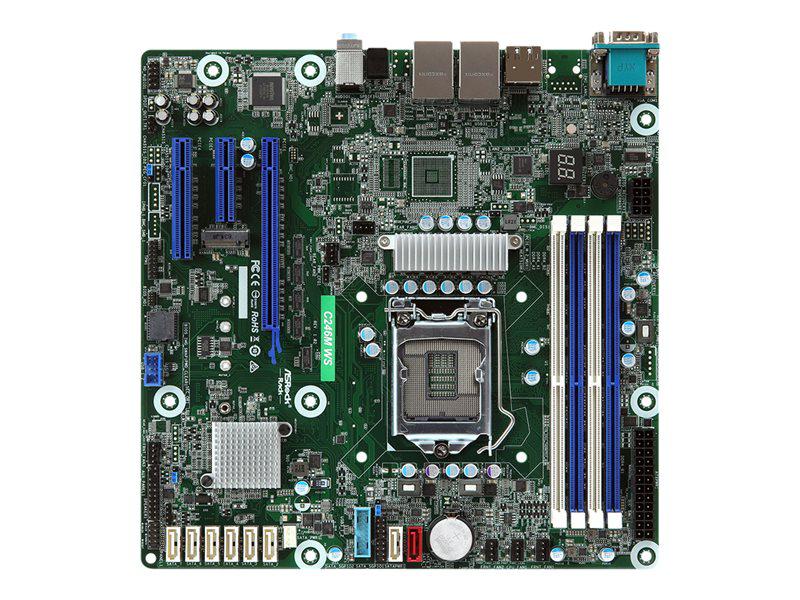 Asrock Rack C246M Ws - Motherboard - Micro Atx - Lga1151 Socket - C246 Chipset