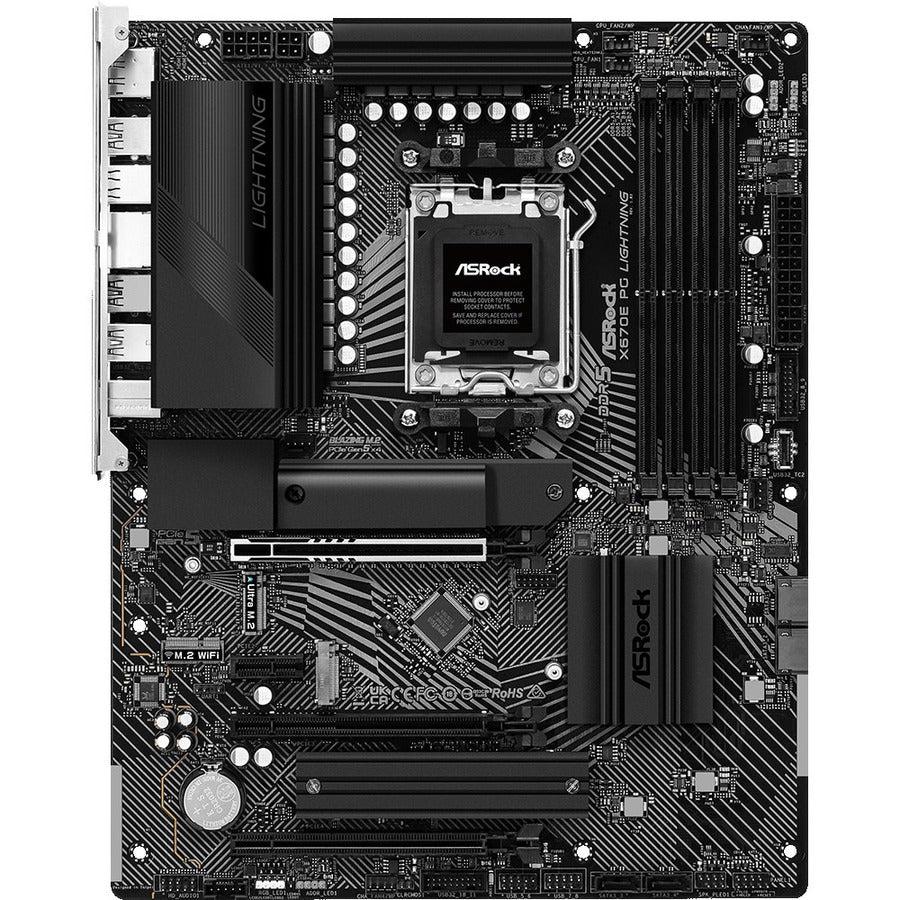 Asrock X670E Pg Lightning - Motherboard - Atx - Socket Am5 - Amd X670 Chipset - Usb 3.2 Gen 1, Usb 3.2 Gen 2