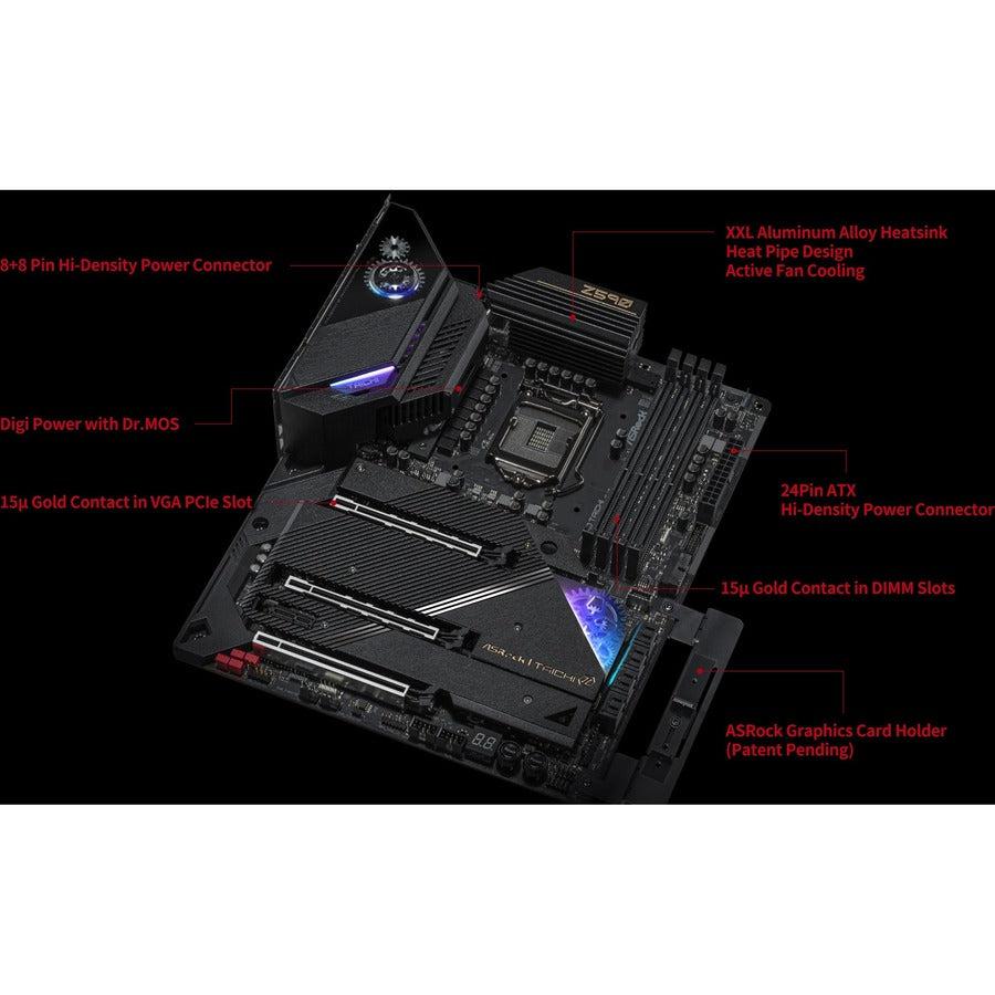 Asrock Z590 Taichi Lga 1200 Intel Z590 Sata 6Gb/S Atx Intel Motherboard