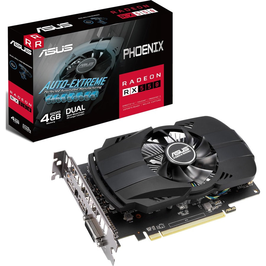 Asus AMD Radeon RX 550 Graphic Card - 4 GB GDDR5 PH-RX550-4G-EVO