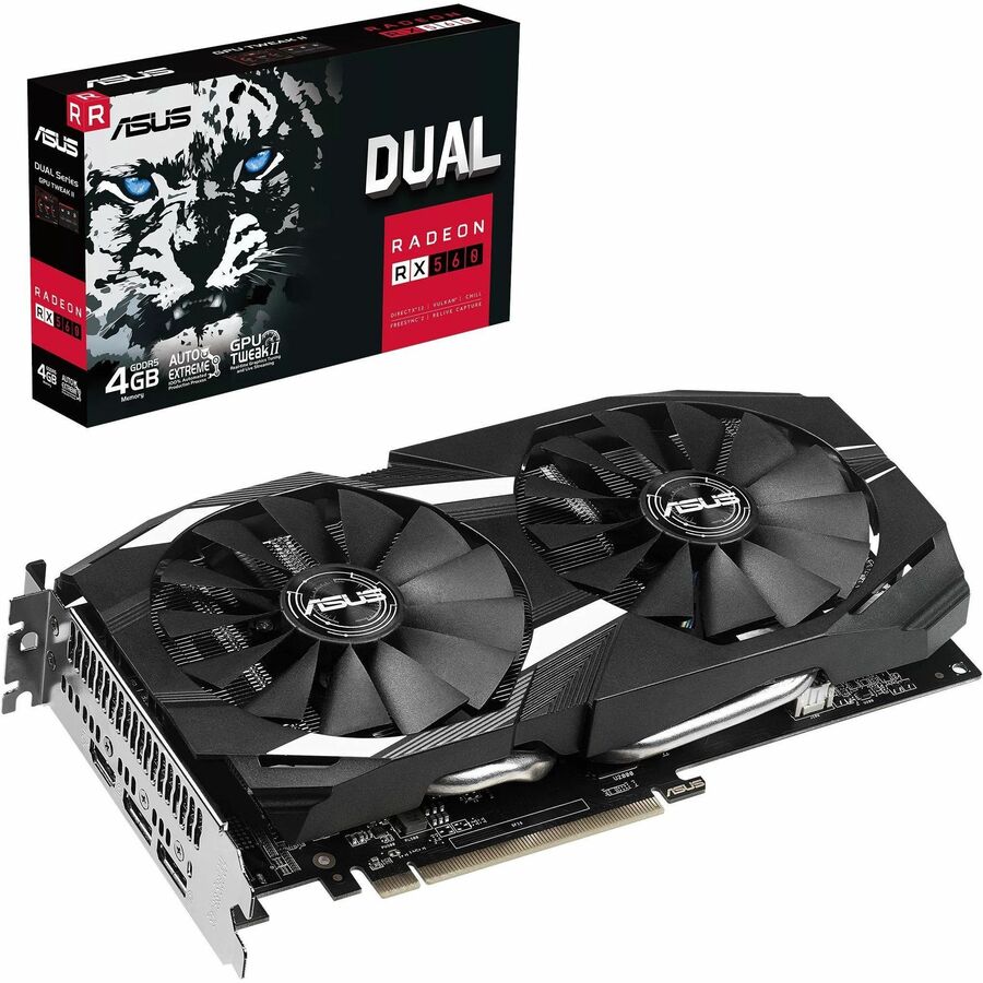 Asus AMD Radeon RX 560 Graphic Card - 4 GB GDDR5 - 5120 x 2880 - 1.20 GHz Core - 128 bit B