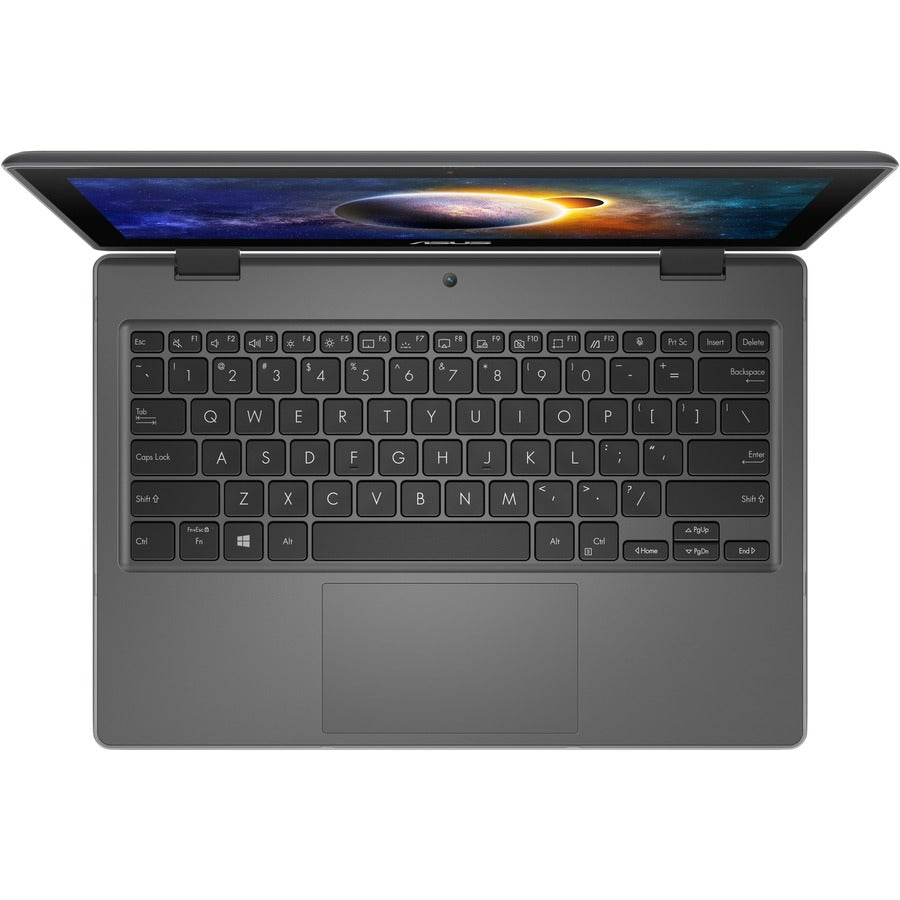 Asus BR1100F BR1100FKA-XS02T-LTE 11.6 Touchscreen Rugged Convertible 2 in 1 Notebook - HD - Intel Celeron N4500 - 4 GB - 64 GB Flash Memory - Dark Gray"