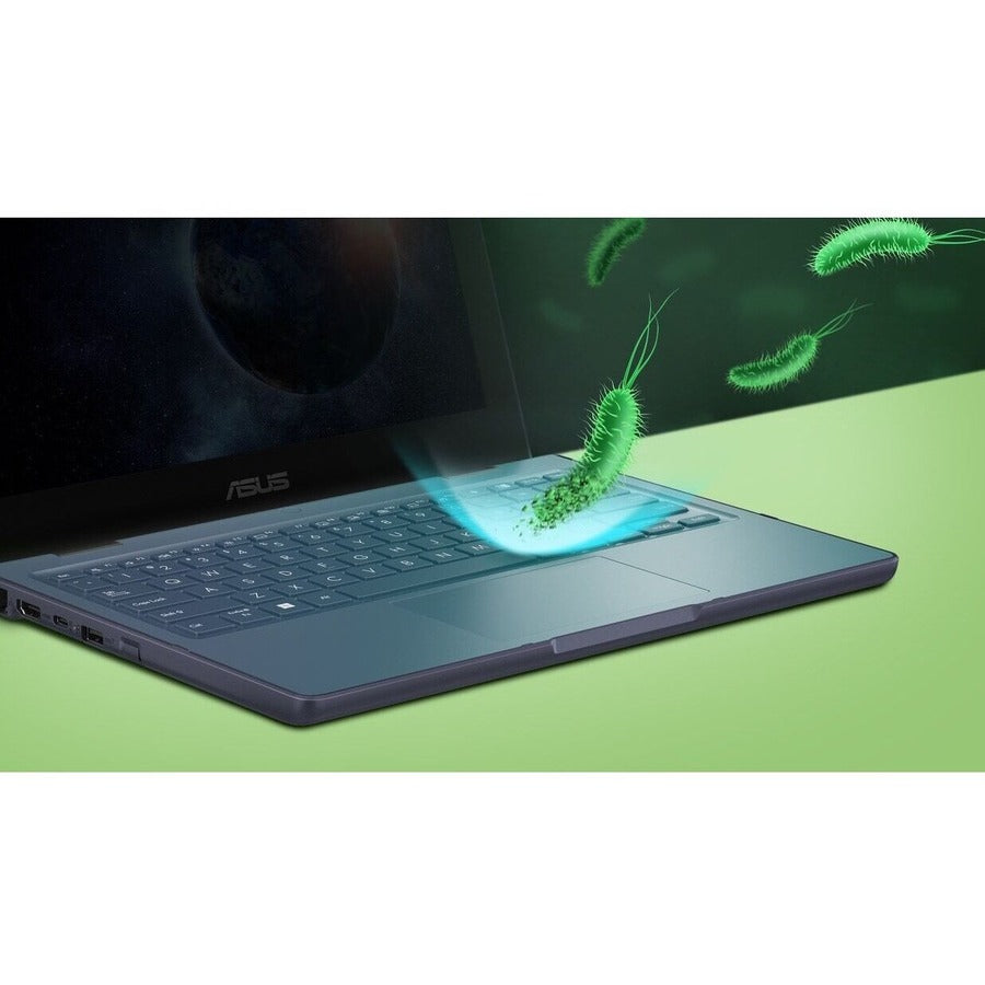 Asus BR1102CGA-YS14 11.6" Netbook - HD - 1366 x 768 - Intel Celeron N100 Quad-core (4 Core) 800 MHz - 4 GB Total RAM - 4 GB On-board Memory - Mineral Gray