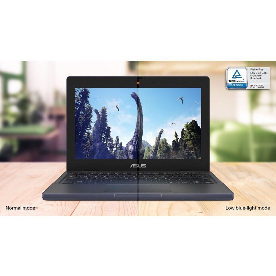 Asus BR1102CGA-YS14 11.6" Netbook - HD - 1366 x 768 - Intel Celeron N100 Quad-core (4 Core) 800 MHz - 4 GB Total RAM - 4 GB On-board Memory - Mineral Gray