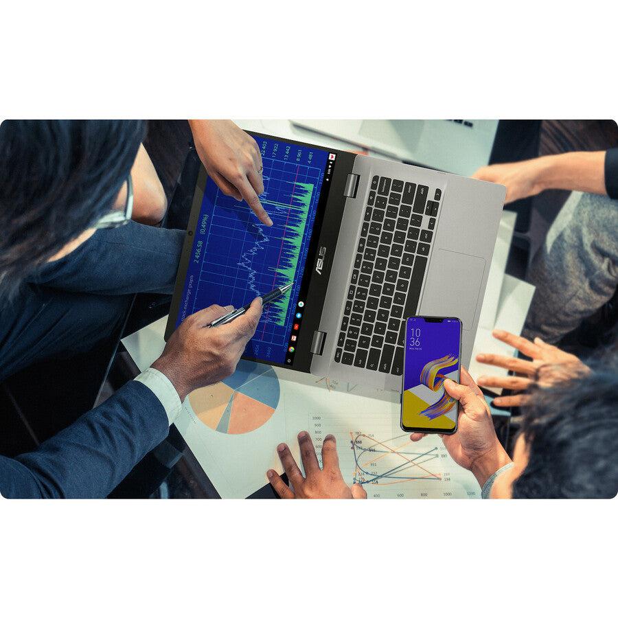 Asus Chromebook C423Na-Dh02 14 Inch Intel Celeron N3350 1.1Ghz/ 4Gb Lpddr4/ 32Gb Emmc/ Usb3.1/ Chrome Notebook (Silver)