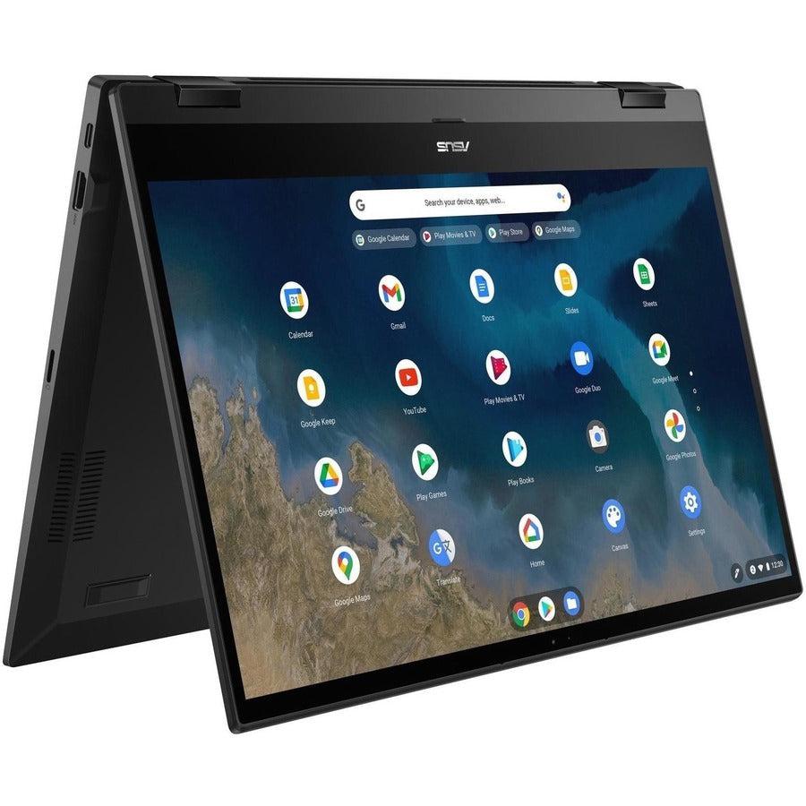 Asus Chromebook Enterprise Flip CM5500 CM5500FDA-IN588T 15.6" Touchscreen Convertible Chromebook - Full HD - 1920 x 1080 - AMD Ryzen 5 3500C Quad-core (4 Core) 2.10 GHz - 8 GB Total RAM - 128 GB SSD - Mineral Gray