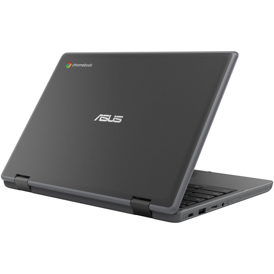 Asus Chromebook Flip Cr1 Cr1100Fka-Yz142T-S 11.6" Touchscreen Convertible Chromebook - Hd - 1366 X 768 - Intel Celeron N5100 Quad-Core (4 Core) 1.10 Ghz - 4 Gb Total Ram - 32 Gb Flash Memory - Dark Gray