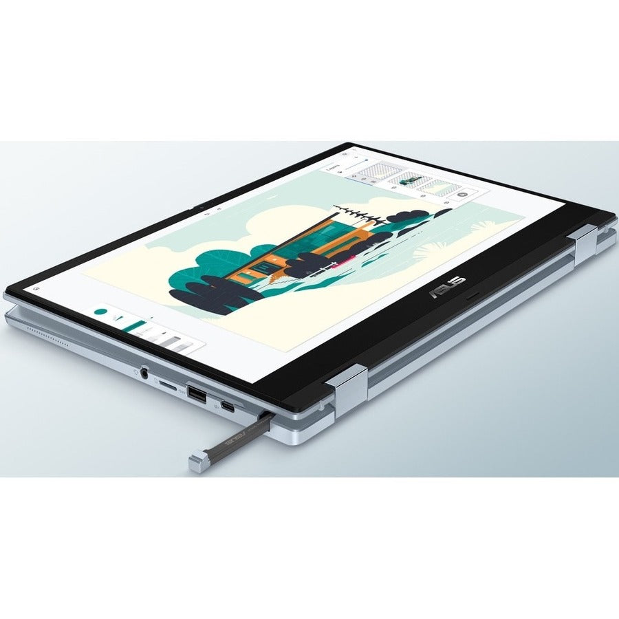 Asus Chromebook Flip Cx3 Cx3400Fma-Dh388T-S 14" Touchscreen Chromebook - Full Hd - 1920 X 1080 - Intel Core I3 11Th Gen I3-1110G4 Dual-Core (2 Core) 2.50 Ghz - 8 Gb Total Ram - 128 Gb Ssd - Ai Blue