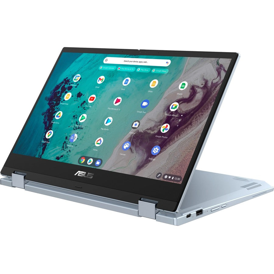Asus Chromebook Flip Cx3 Cx3400Fma-Dh388T-S 14" Touchscreen Chromebook - Full Hd - 1920 X 1080 - Intel Core I3 11Th Gen I3-1110G4 Dual-Core (2 Core) 2.50 Ghz - 8 Gb Total Ram - 128 Gb Ssd - Ai Blue