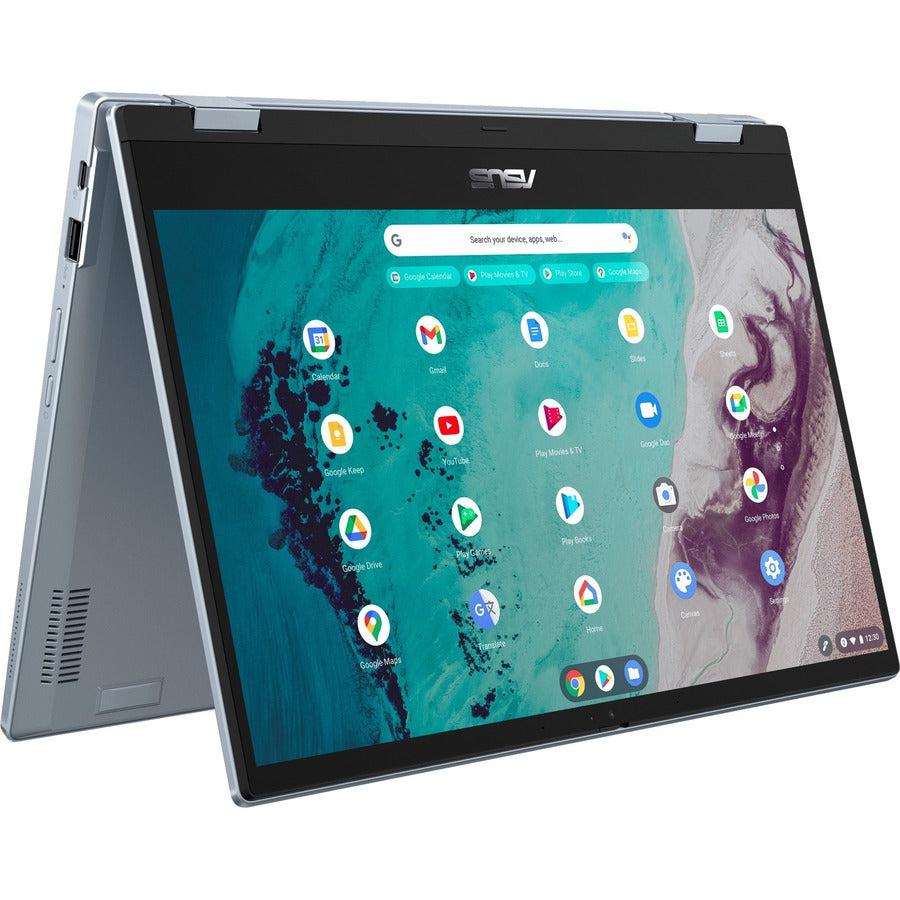 Asus Chromebook Flip Cx3 Cx3400Fma-Dh388T-S 14" Touchscreen Chromebook - Full Hd - 1920 X 1080 - Intel Core I3 11Th Gen I3-1110G4 Dual-Core (2 Core) 2.50 Ghz - 8 Gb Total Ram - 128 Gb Ssd - Ai Blue