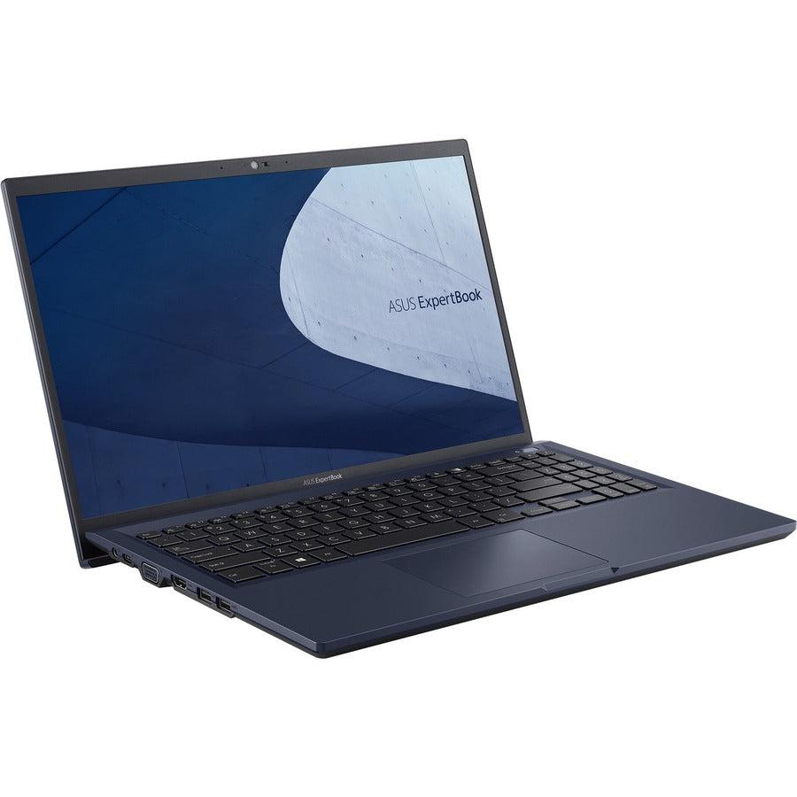 Asus ExpertBook B1 B1500 B1500CBA-XS52 15.6" Notebook - Full HD - 1920 x 1080 - Intel Core i5 12th Gen i5-1235U Deca-core (10 Core) 1.30 GHz - 12 GB Total RAM - 256 GB SSD - Star Black