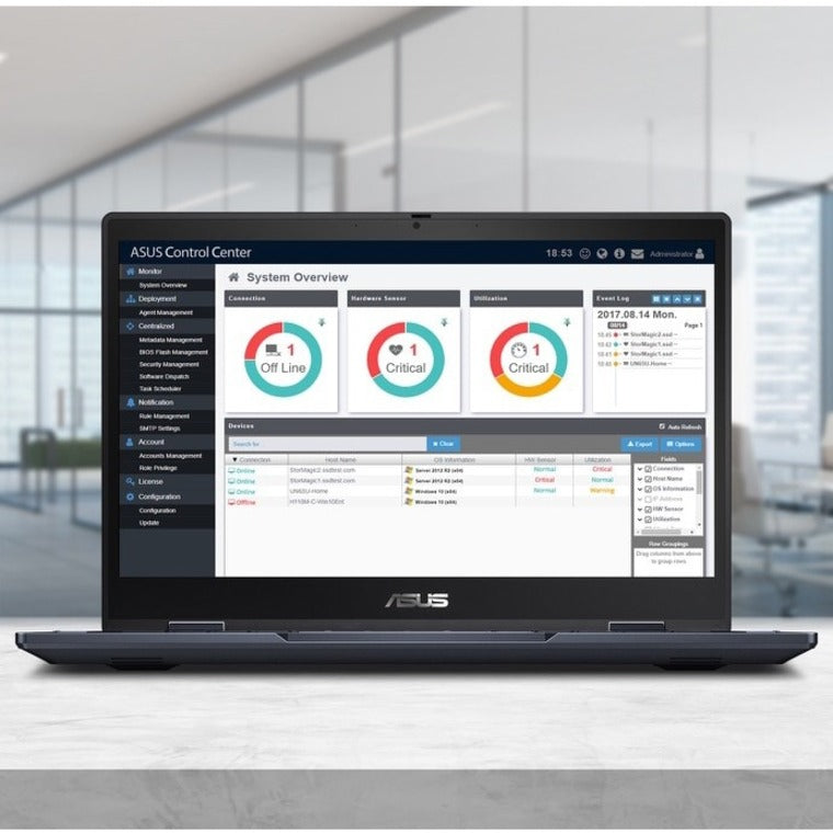 Asus ExpertBook B3 Flip B3402 B3402FEA-XH74T 14 Touchscreen Convertible 2 in 1 Notebook - Full HD - Intel Core i7 11th Gen i7-1165G7 - 16 GB - 512 GB SSD - Star Black"