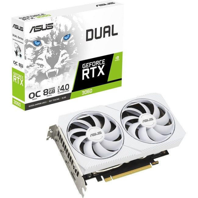 Asus NVIDIA GeForce RTX 3060 Graphic Card - 8 GB GDDR6 DUAL-RTX3060-O8G-WHITE