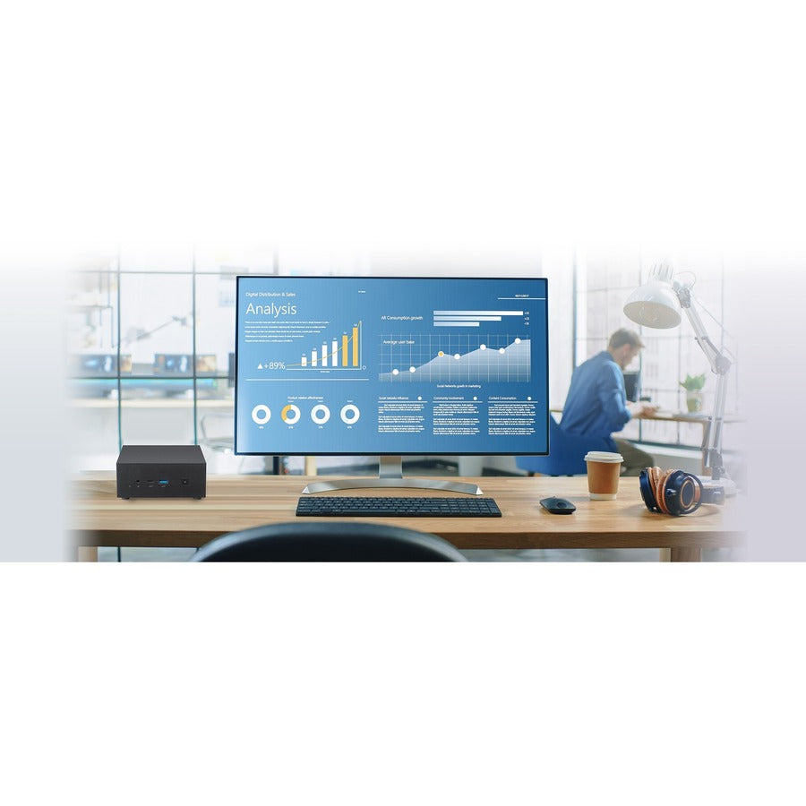 Asus PN63-S1-BB3000XFD-NL Barebone System - Mini PC - Intel Core i3 11th Gen i3-1115G4 3 G