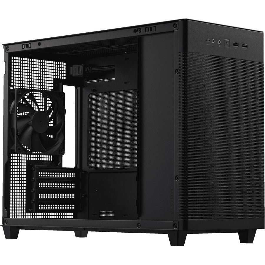 Asus Prime AP201 Computer Case - Small Tower - Black - Mesh - 4 x Bay - 1 x 4.72 x Fan(s)