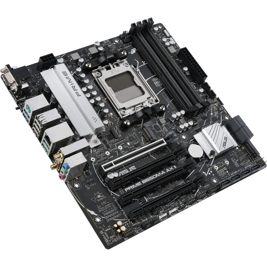 Asus Prime B650M-A AX II Gaming Desktop Motherboard - AMD B650 Chipset - Socket AM5 - Micro ATX