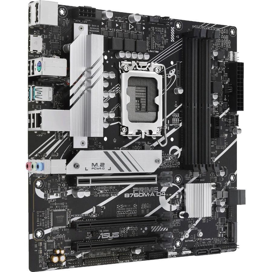 Asus Prime B760M-A D4 Desktop Motherboard - Intel B760 Chipset - Socket LGA-1700 - Micro ATX