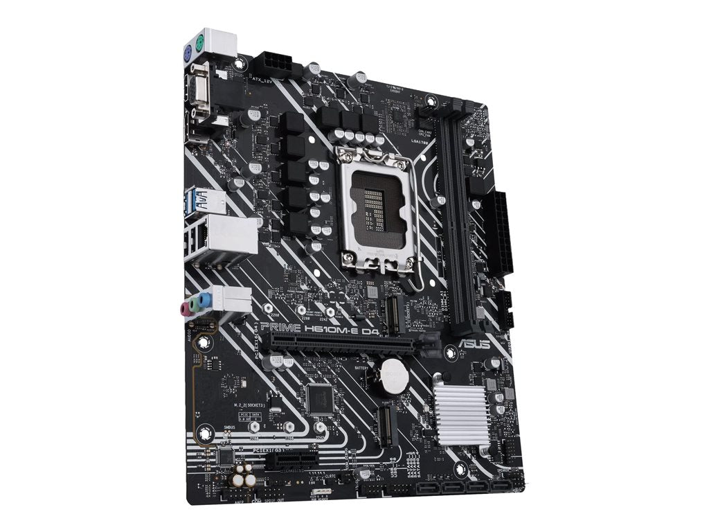 Asus Prime H610M-E D4-CSM Desktop Motherboard - Intel H610 Chipset - Socket LGA-1700 - Pen