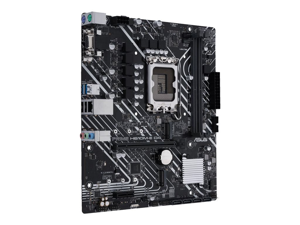 Asus Prime H610M-E D4-CSM Desktop Motherboard - Intel H610 Chipset - Socket LGA-1700 - Pen